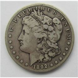 1892-CC MORGAN DOLLAR FINE