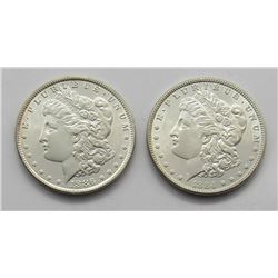 1884 & 1886 BU MORGAN DOLLARS