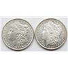 Image 1 : 2-BU MORGAN DOLLARS;  1880-S & 1886