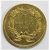 Image 1 : 1861 $1 INDIAN PRINCESS HEAD GOLD COIN