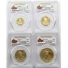 Image 1 : 2016-W 4 COIN SET; 1 OZ. $50, 1/2 OZ. $25, 1/4 OZ.