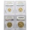 Image 2 : 2016-W 4 COIN SET; 1 OZ. $50, 1/2 OZ. $25, 1/4 OZ.