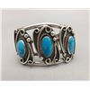 Image 1 : Vintage 3-stone Turquoise Bracelet