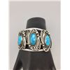 Image 7 : Vintage 3-stone Turquoise Bracelet