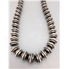 Image 1 : Unique Sterling Silver and Inlay Bead Necklace