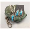 Image 1 : Bisbee Turquoise Necklace and Earrings