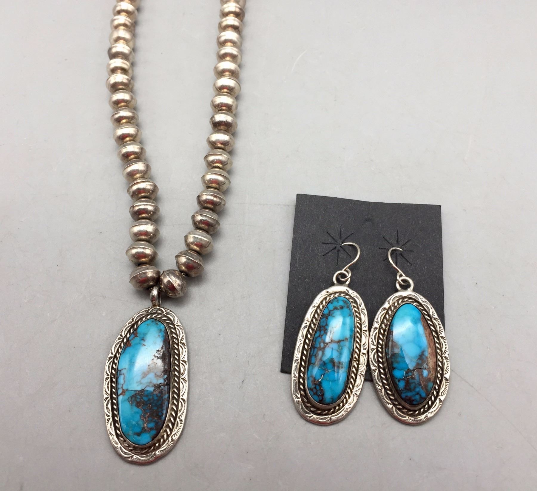 Bisbee Turquoise Necklace and Earrings