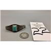 Image 8 : Vintage Turquoise and Sterling Silver Bracelet