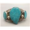 Image 1 : Vintage Turquoise and Sterling Silver Bracelet