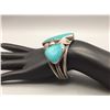Image 7 : Vintage Turquoise and Sterling Silver Bracelet