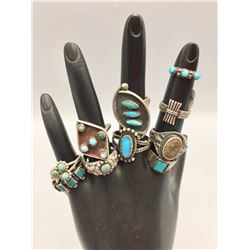 Group of 10 Older Rings
