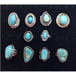 Group of 10 Vintage Rings