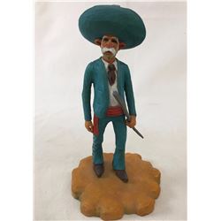 Cecil Wakefield Wood Carving - Vaquero