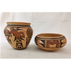 2 Mid-Century Hopi Pots