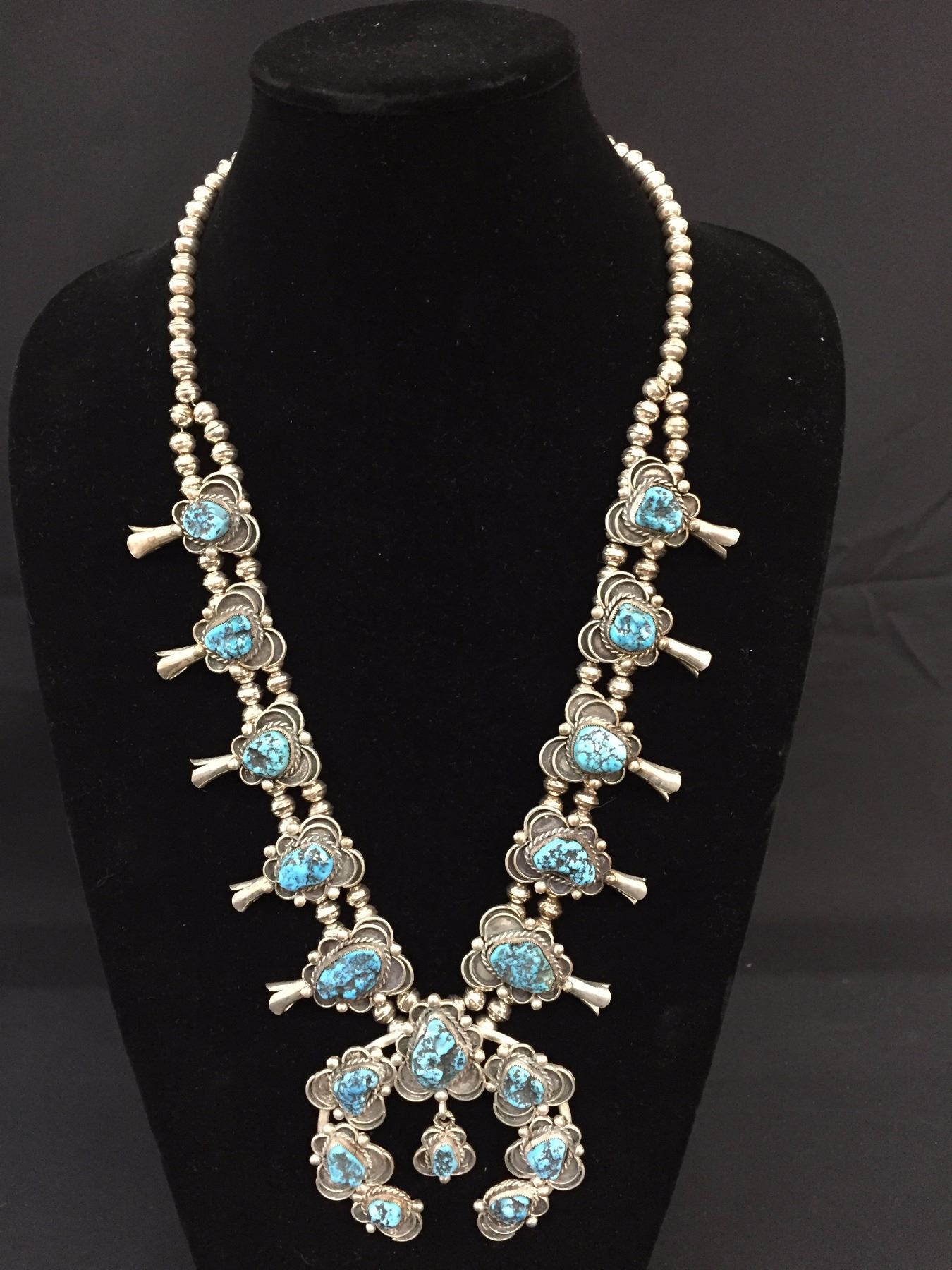 Vintage Squash Blossom Necklace