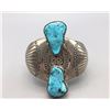 Image 1 : Fred Guerro Turquoise and Sterling Silver Bracelet