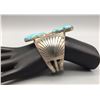 Image 8 : Fred Guerro Turquoise and Sterling Silver Bracelet