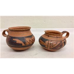 Two Chakoptewa Pottery Cups