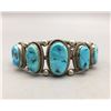 Image 1 : Vintage Seven Stone Turquoise Bracelet