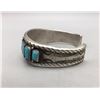 Image 4 : Vintage, Ingot Nine Stone Turquoise Bracelet