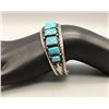 Image 7 : Vintage, Ingot Nine Stone Turquoise Bracelet