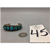 Image 8 : Vintage, Ingot Nine Stone Turquoise Bracelet
