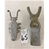 Image 7 : Two Vintage Aluminum Boot Jacks