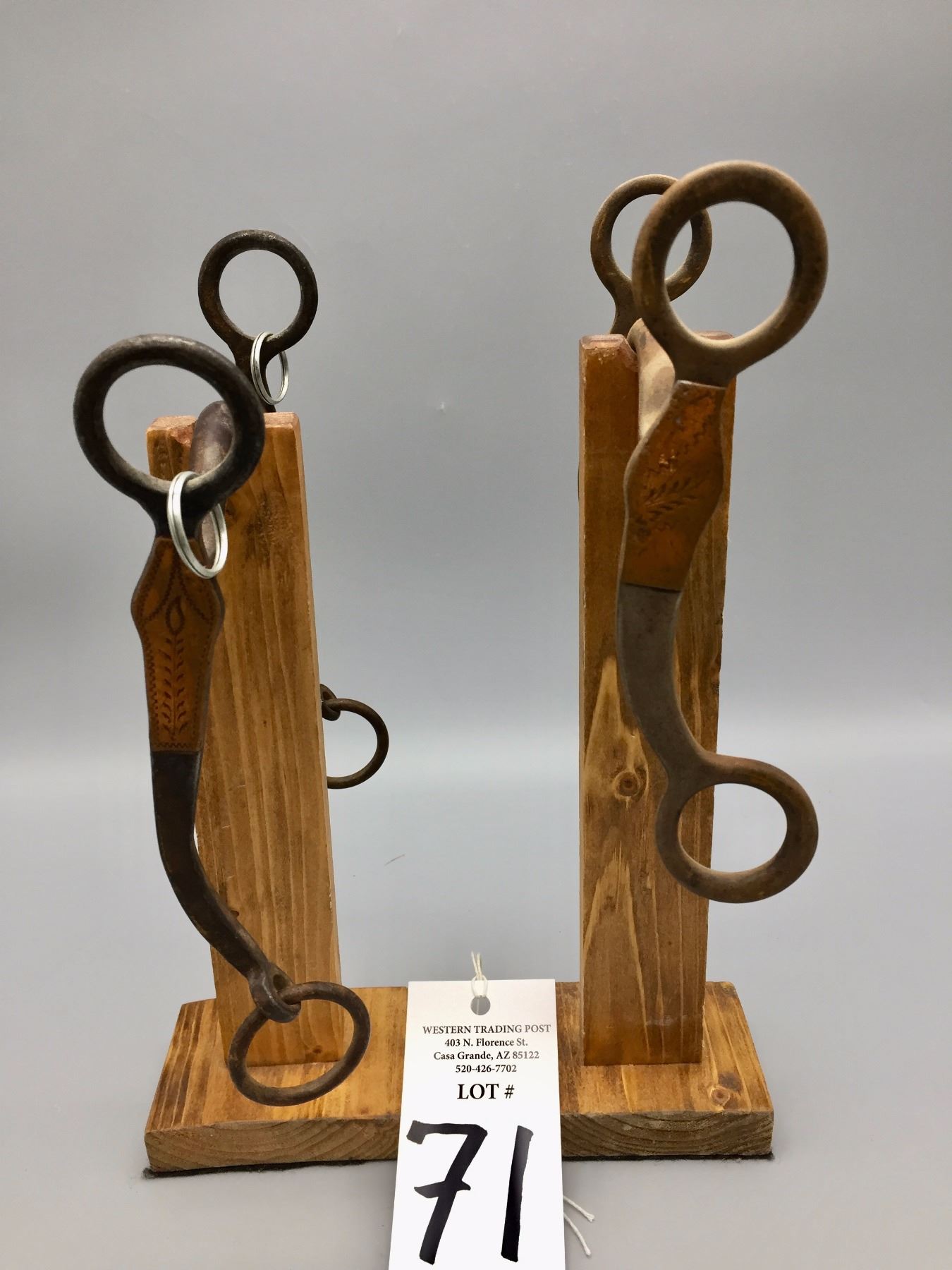 Two Unique Antique Kelly Horse Bits