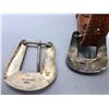 Image 7 : Two Sterling Silver Belt Buckles and Belt