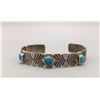 Image 1 : Turquoise and Sterling Silver Bracelet - Yellowhorse