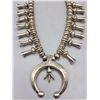 Image 1 : Heavy Duty Sterling Silver Squash Blossom Necklace