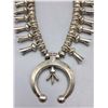 Image 2 : Heavy Duty Sterling Silver Squash Blossom Necklace