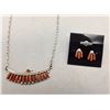 Image 2 : Coral and Sterling Necklace Set