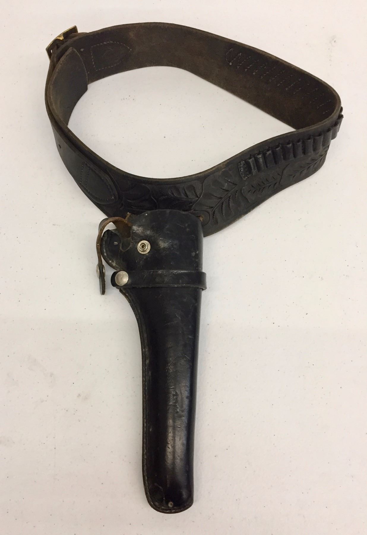 Vintage Gun Belt with Holster