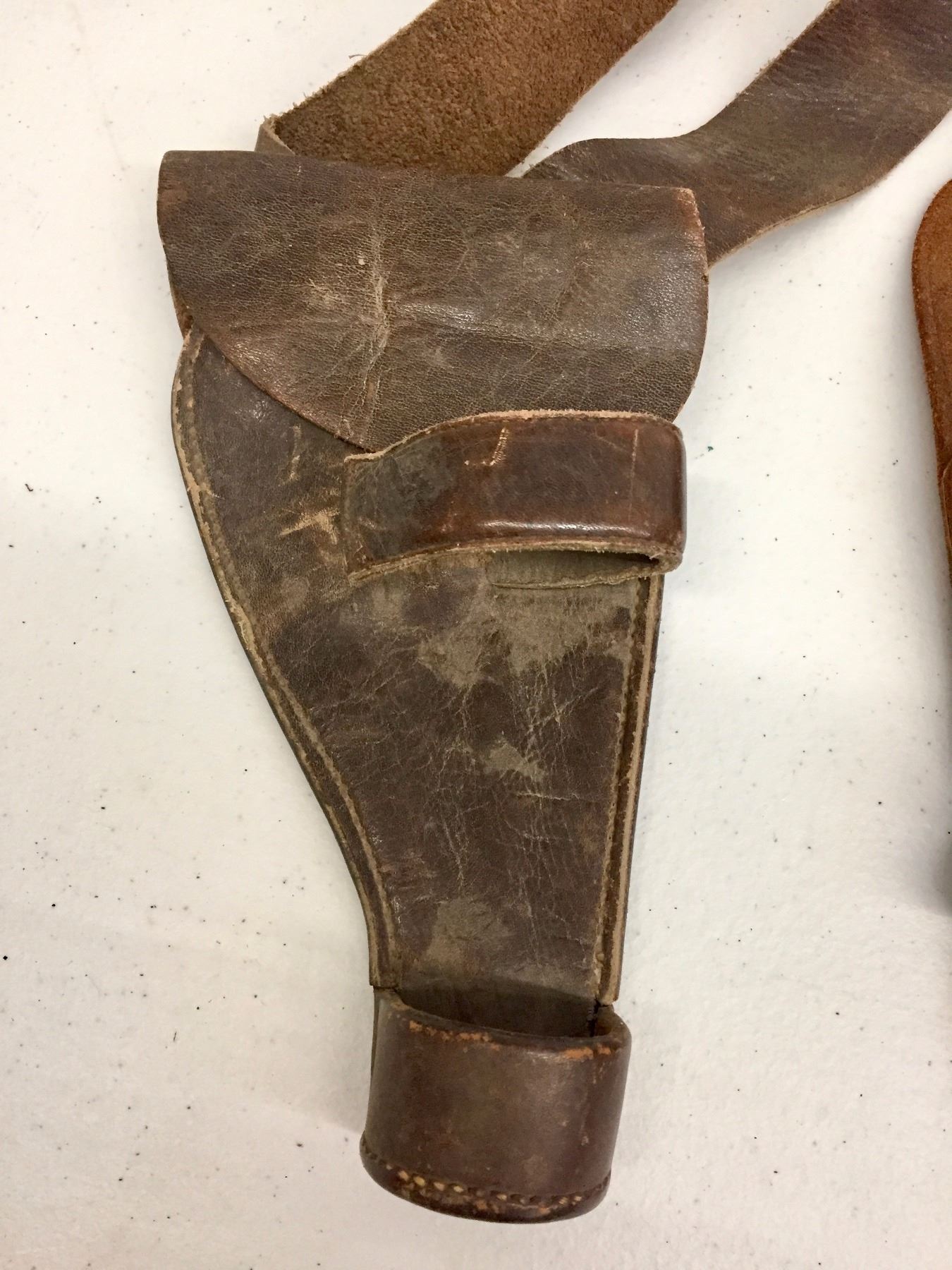 2 Vintage Leather Shoulder Holsters