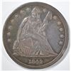 Image 1 : 1842 SEATED LIBERTY DOLLAR AU/BU