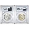 Image 2 : 1941 & 42 WALKING LIBERTY HALVES PCGS MS-64