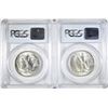 Image 2 : 1947-P,D WALKING LIBERTY HALVES PCGS MS-64