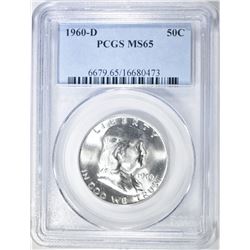 1960-D FRANKLIN HALF DOLLAR PCGS MS-65