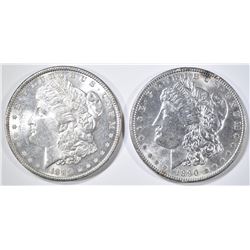 1889 & 90 MORGAN DOLLARS CH BU