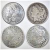 Image 1 : 4 CIRC MORGAN DOLLARS 1890-S, 96, 2 04-S.