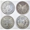 Image 2 : 4 CIRC MORGAN DOLLARS 1890-S, 96, 2 04-S.