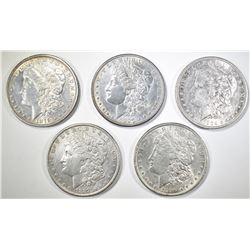 5 MORGAN DOLLARS AU SOME PROBLEMS