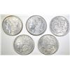 Image 1 : 5 MORGAN DOLLARS AU SOME PROBLEMS