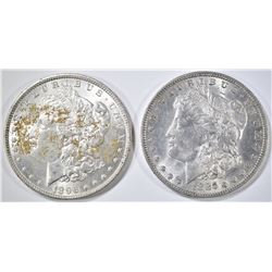 1885-O & 1896 BU MORGAN DOLLARS