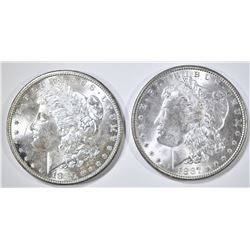 1880-S & 87 CH BU MORGAN DOLLARS