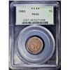 Image 1 : 1863 INDIAN CENT PCGS PR-45 OLD GREEN HOLDER