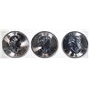 Image 2 : 3-BU 2019 CANADIAN 1oz SILVER MAPLE LEAF COINS