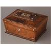 Image 1 : ENGLISH ROSEWOOD SEWING BOX with original fitting