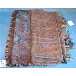 PAIR OF VICTORIAN PAISLEYS the largest 5'x11' lat